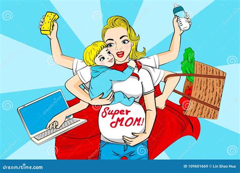 super mom cartoon|More.